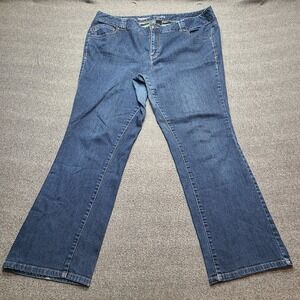 Lane Bryant Bootcut Jeans Women 24 Blue Excellent Stretch Distinctly Boot